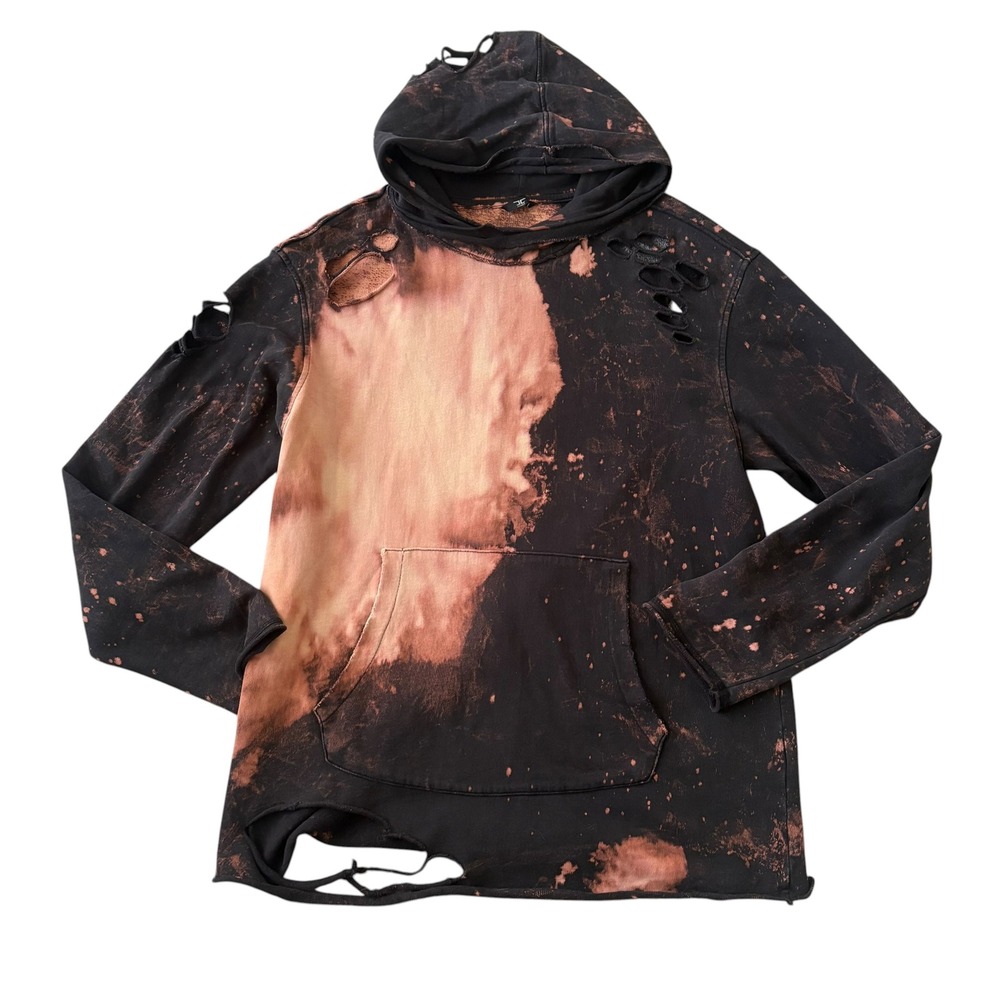 Jordan Craig Legacy Edition Rust Destructed Distressed Pullover Hoodie XL Grunge